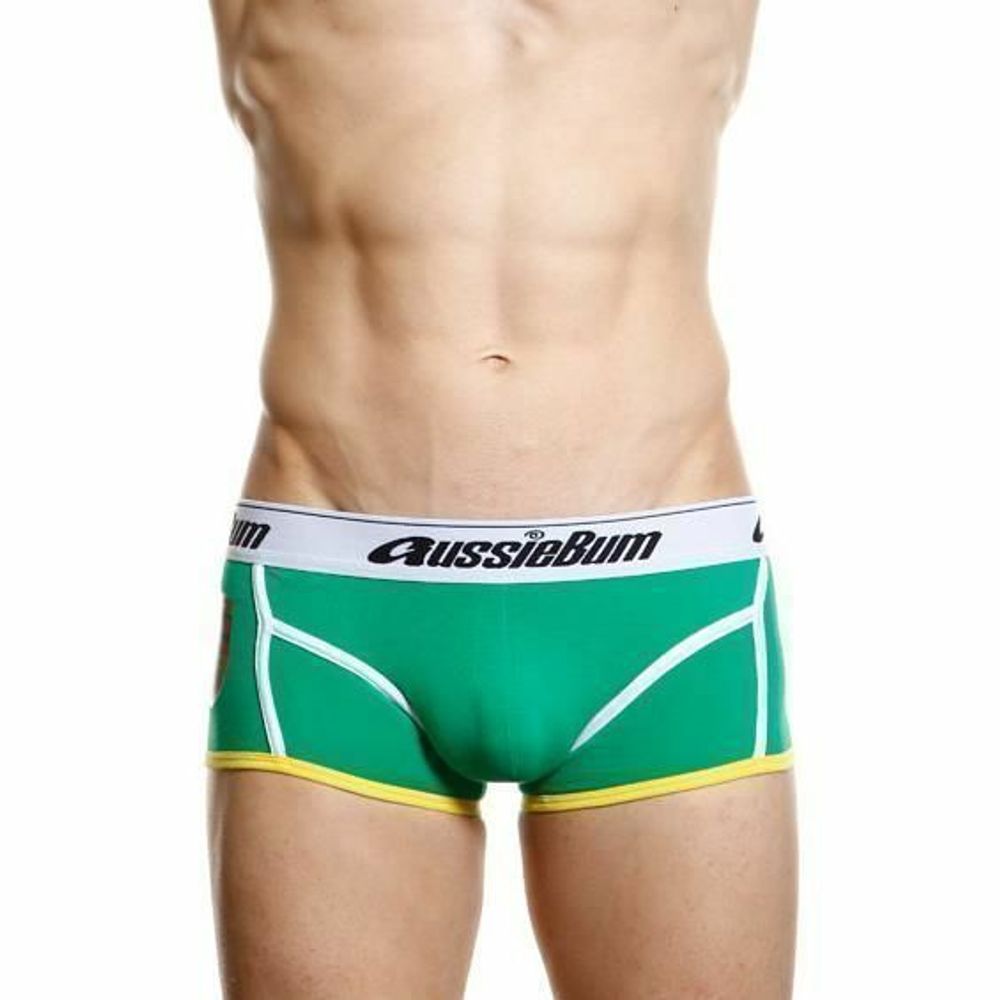 Мужские трусы хипсы AussiBum Porsche зеленые AB00237