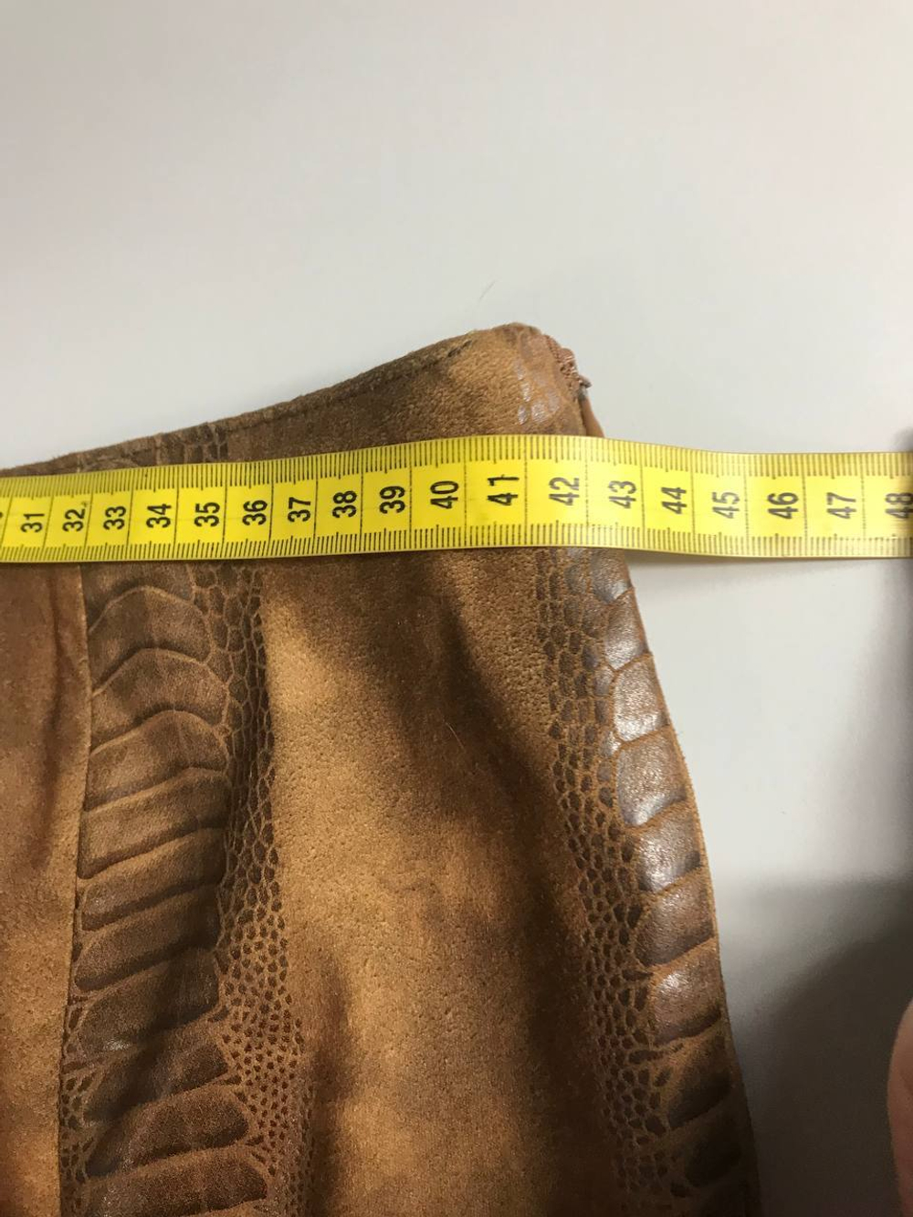 Юбка стильная под кожу, визуально 48/50 размер