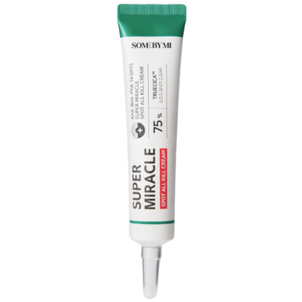 Точечный крем против акне с AHA и BHA кислотами Some By Mi Super Miracle Spot All Kill Cream 30 мл.