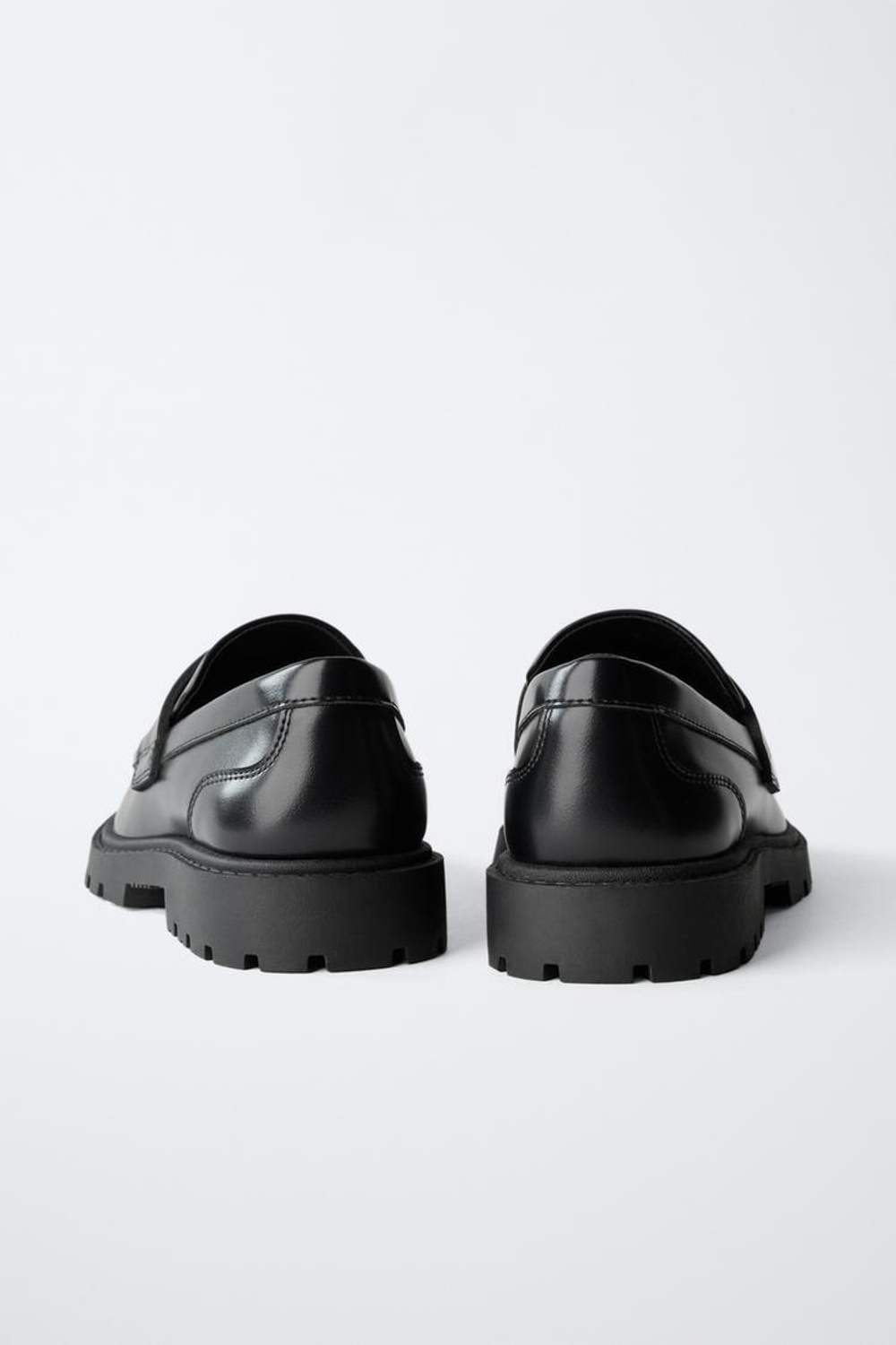 ZARA ШКОЛЬНЫЕ МОКАСИНЫ, ЧЕРНЫЙ