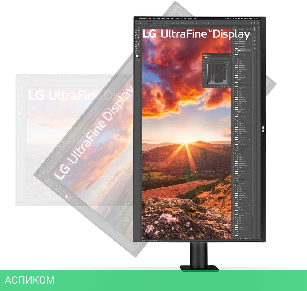 Монитор LG 31.5" UltraFine 32UN880K-B