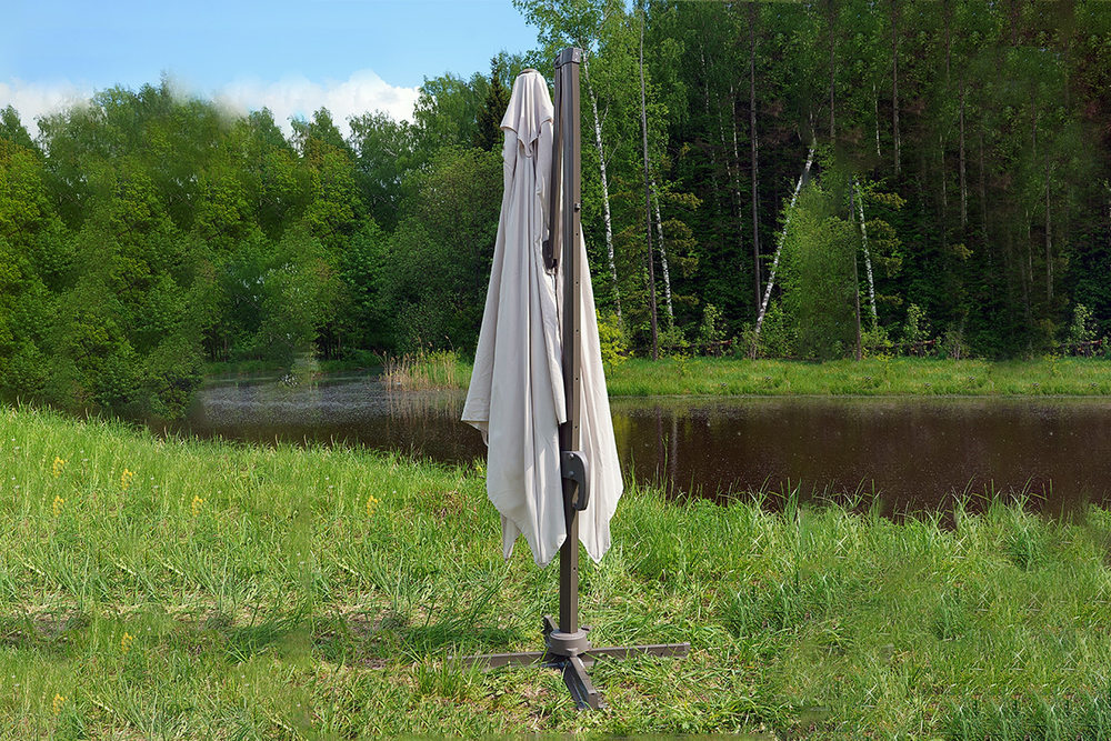 Зонт Сицилия 3х3м, слоновая кость