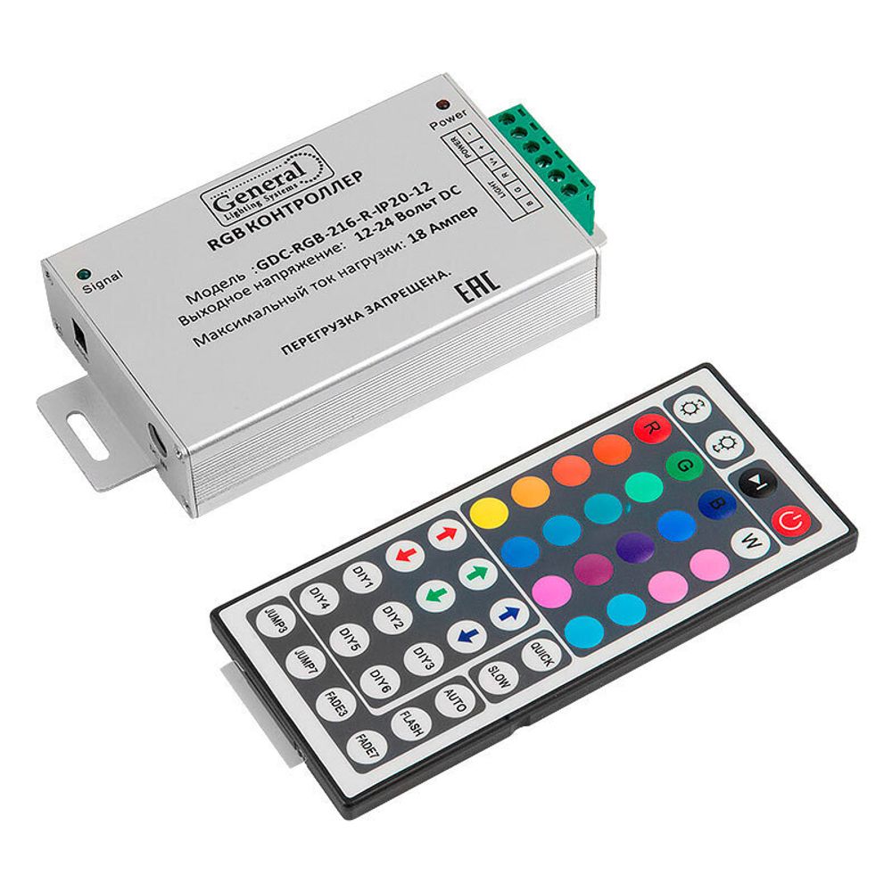 180_ RGB Контроллер General GDC-RGB-216-R-IP20-12 511701 4630031864393
