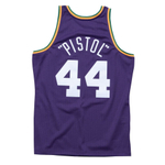 Баскетбольная джерси Mitchell&Ness NBA Swingman Road Jersey 1974-75 New Orleans Jazz Pete Maravich Purple