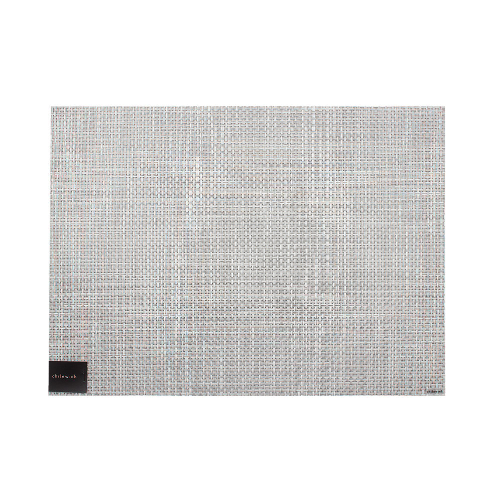 Салфетка подстановочная 36х48 Chilewiсh Basketweave White/Silver