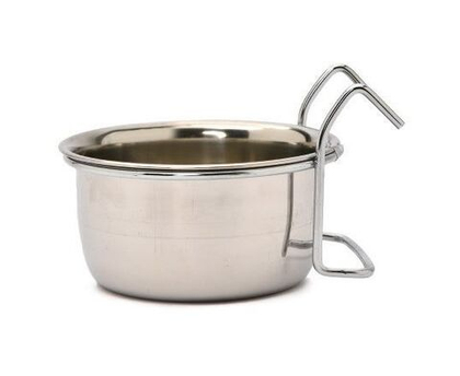 АНКУР AECCN-01 Кормушка металлическая для птиц и грызунов с навесным креплением, 150 мл