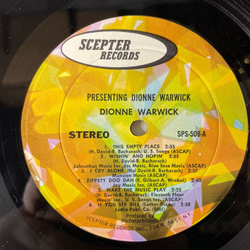 Винтажная виниловая пластинка LP Dionne Warwick, Presenting Dionne Warwick (США 1971)