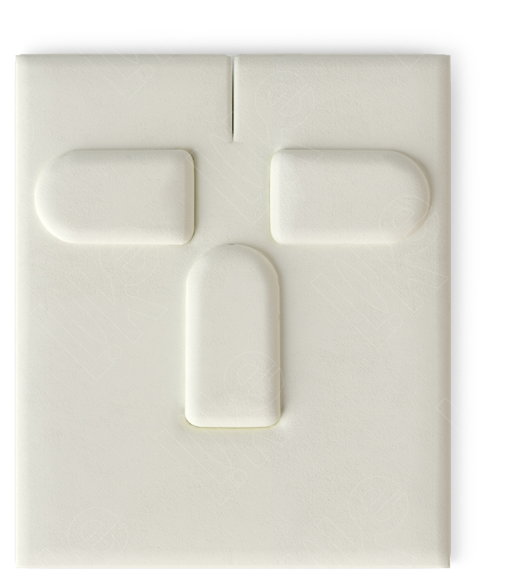 Вкладыш 09/наклонный/для гарнитура/3 язычка/прорезь для нитки