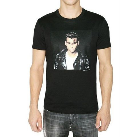 Мужская футболка черная с принтом Dolce Gabbana Cry Baby