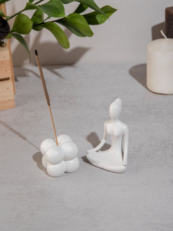 Статуэтка Йогиня и подставка под благовония Бабл