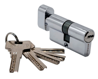 Цилиндр MORELLI HS60CK PC кл/зав хром перф.кл.