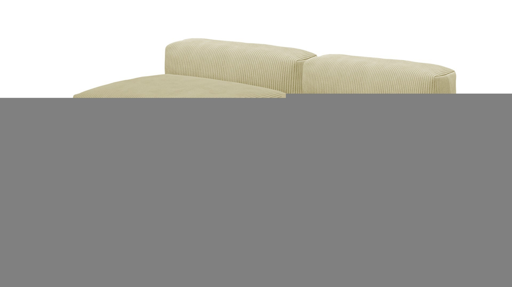 Угловой диван Фиджи большой и глубокий (Еврокнижка) Cilium Cream 210*242*62 см, Кремовый Вельвет Еврокнижка Фиеста