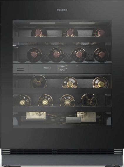 Винный холодильник Miele KWTUS 7096 E Обсидианово-черное стекло