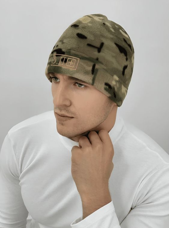 Тактическая военная шапка 5.11 флисовая Мультикам