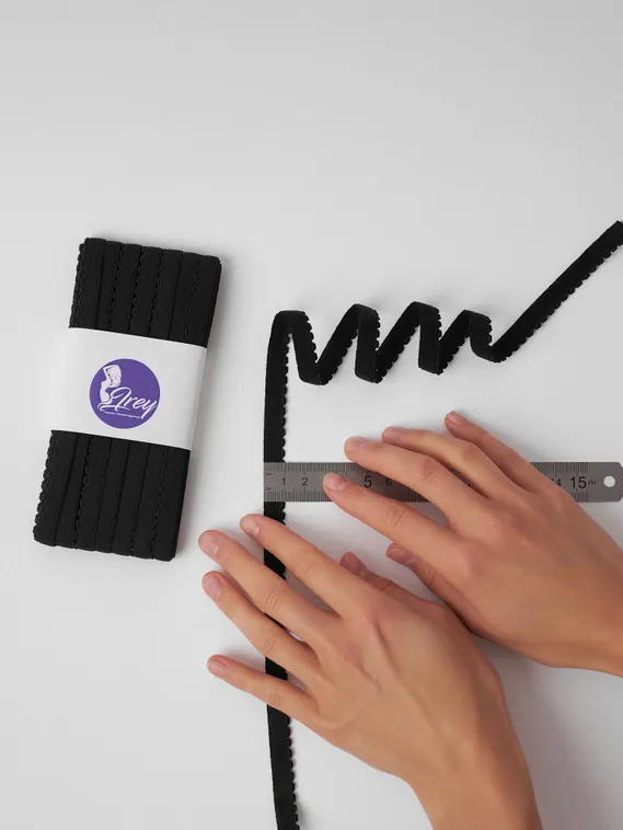 170 641/10 Резинка отделочная Lauma 10 мм, черный 170