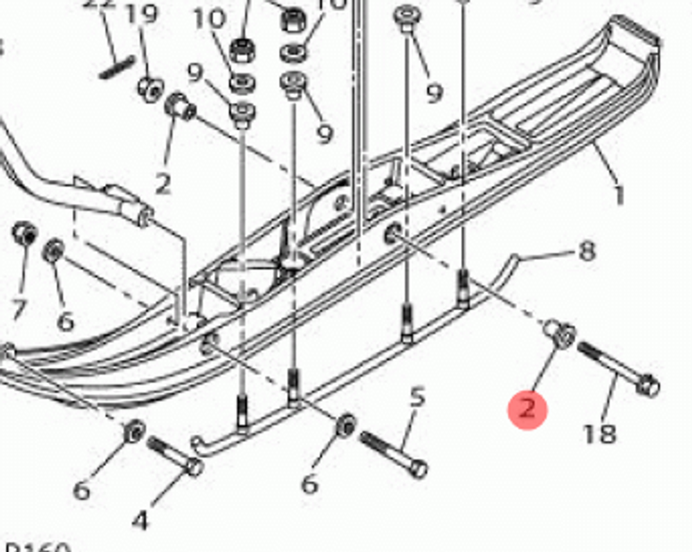 Втулка для снегоходов Yamaha VK540 8AC237540000