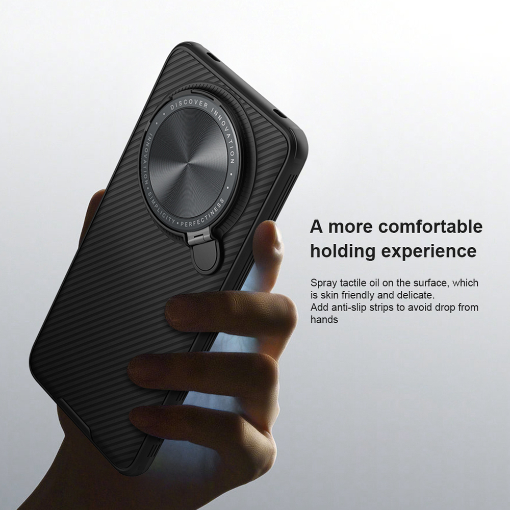 Чехол усиленный с откидной защитной крышкой для камеры на Huawei Mate 60 Pro и 60 Pro+ от Nillkin, серия CamShield Prop Case