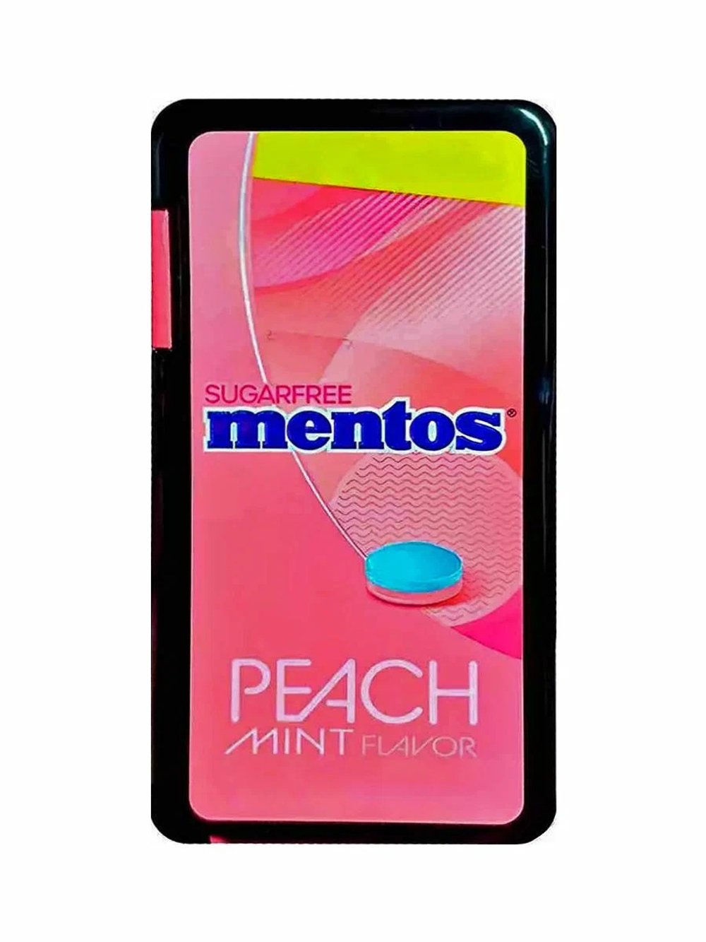 Драже Mentos Mint-Peach (Ментос Мята-Персик без сахара) 17,5г (12)  Китай