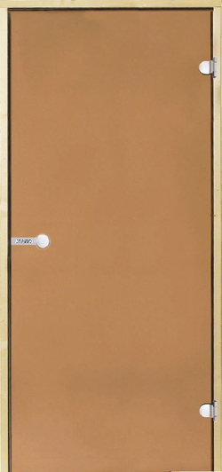 HARVIA Двери стеклянные 8/19 коробка сосна, бронза D81901M