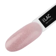 IQ Beauty Лак для ногтей профессиональный укрепляющий с биокерамикой #088, 12.5 мл Пыльно-розовый с белой крошкой, полупрозрачный