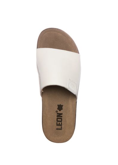 1205 | Женские тапочки-сабо (белый)