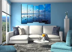 Модульная картина "Лазурный берег"