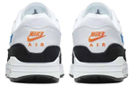 Nike Air Max 1 Photo Blue Total Orange low-cut running shoes men's black and white Blue