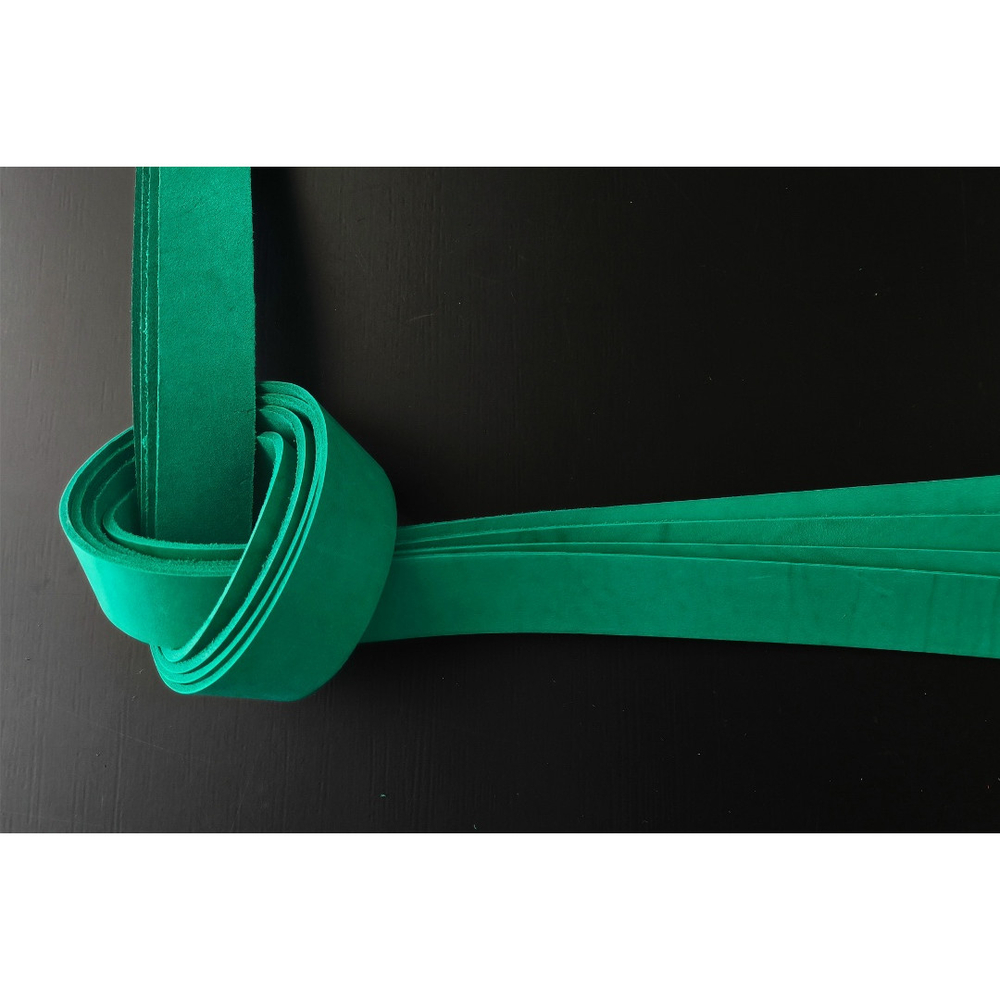 Ременная заготовка Малахит гладкая ⠀ ⠀