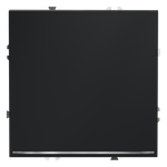 Выключатель встраиваемый VOLTUM S70 одноклавишный с подсветкой 10А, (графит)