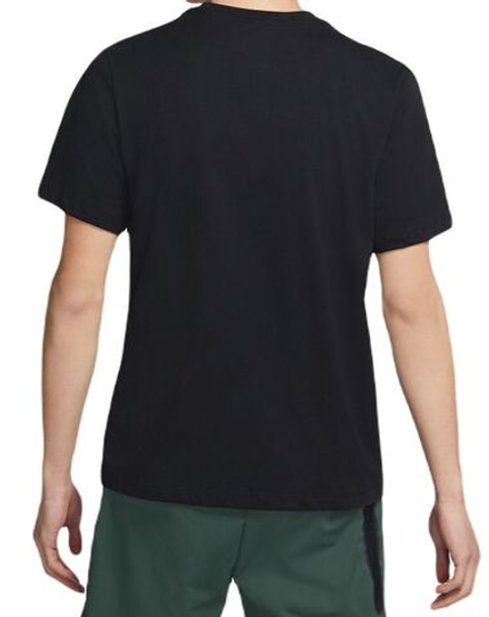 Теннисная футболка Nike Sportswear Swoosh T-Shirt - black/white