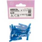 ДЮБЕЛЬ СТРОЙБАТ ПОЛИПРОПИЛЕНОВЫЙ 6Х30 30ШТ 1506