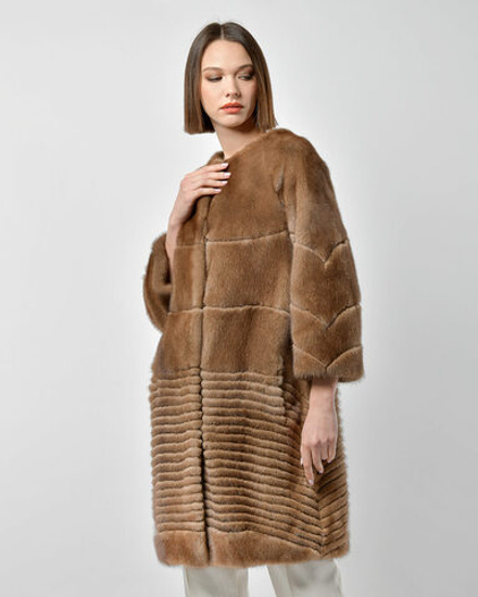 Шуба из меха норки