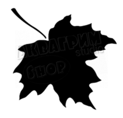 Трафарет для блеск тату "Клен