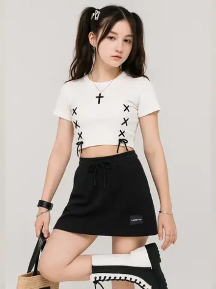 Спортивная юбка для девочки летняя