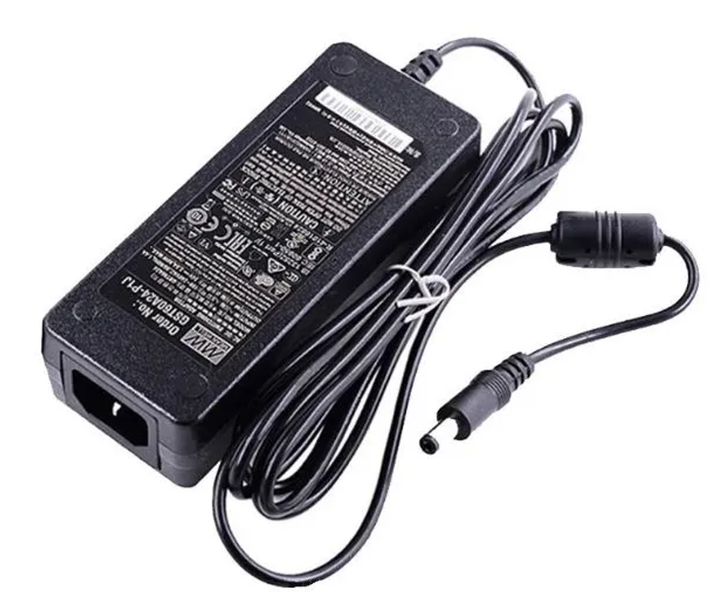 Универсальный сетевой адаптер MEAN WELL GST60A24-P1J, настольный, AC/DC 60 Вт 24 В/2.5A