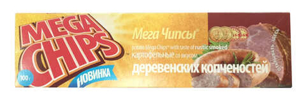 Чипсы "Мега чипсы" 100г. Деревенские копчености Белпродукт
