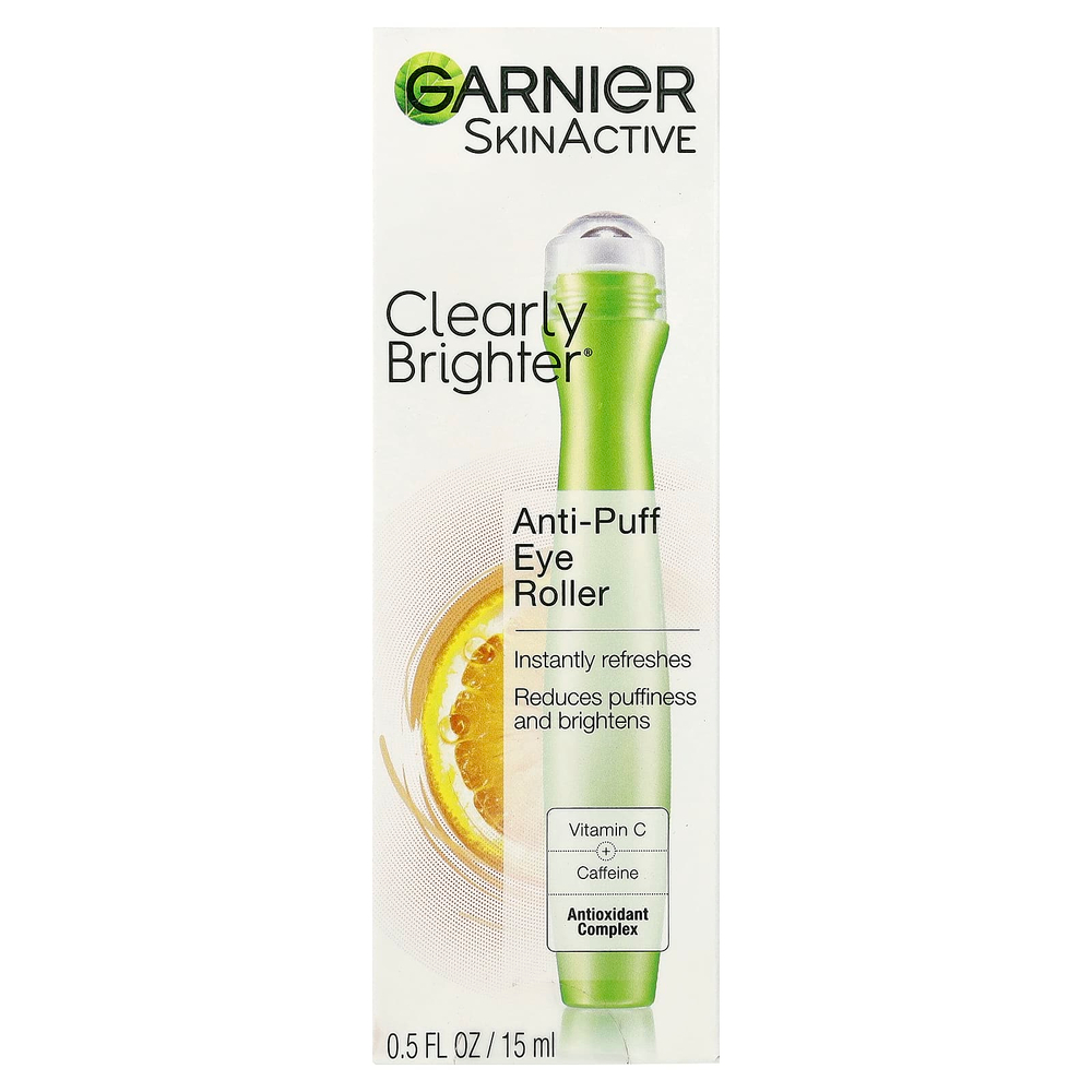Garnier, SkinActive, ролик-ролик для глаз против отечности, 15 мл (0,5 жидк. унц.)