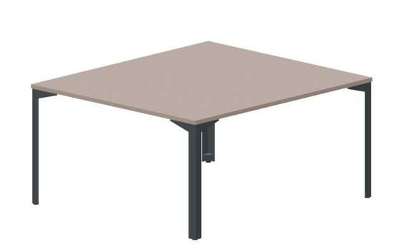 Составной стол на 2 рабочих места 138х156,6х75см, без отверстий