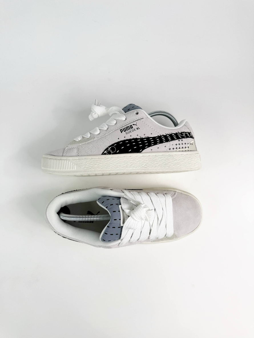 Кроссовки Puma Suede XL #B111 (бел.)