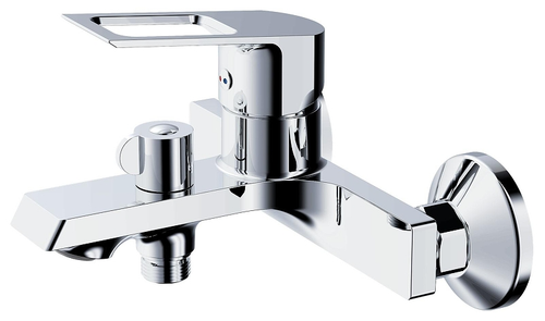 Смеситель для ванны Voda "Surf" SF54, латунь, хромированный, однорычажный, 146мм