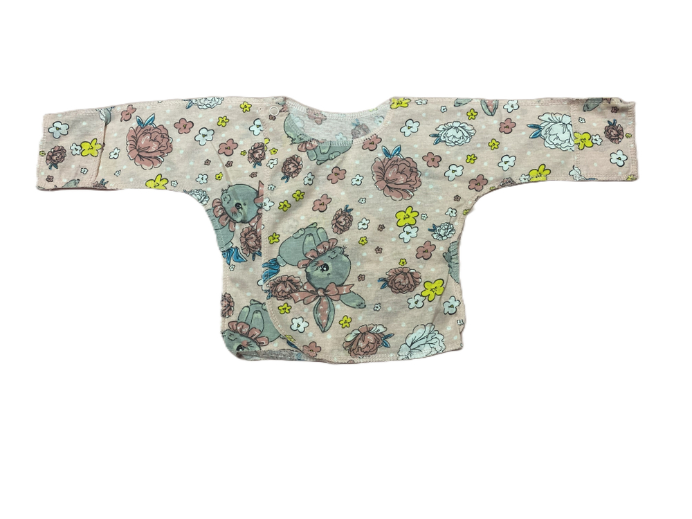 Распашонка с двумя кнопками из кулирки (100% хлопок) на рост 62 см