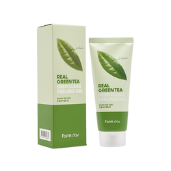 Farm Stay Real Green Tea Deep Clear Peeling Gel отшелушивающий гель с экстрактом зеленого чая