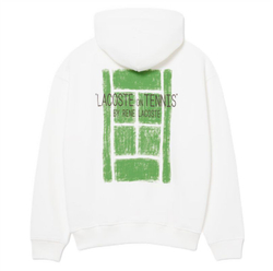 Мужская теннисная кофта Lacoste Multi Print Fleece - white