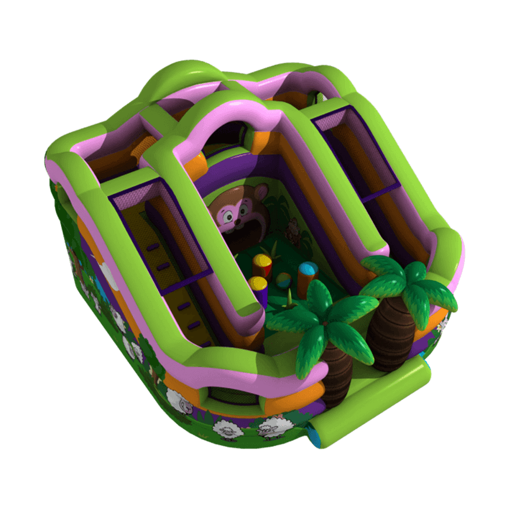 Надувной батут "Остров обезьян"