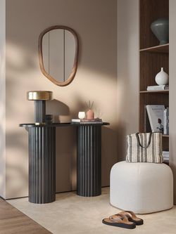 Лампа настольная Stone, Ø27х35 см, черная/золотистая