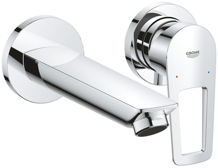 Смеситель для раковины GROHE BauLoop скрытого монтажа на 2 отверстия, в комплекте с монтажной частью, хром (20289001)