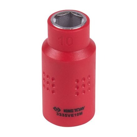 Цена на KING TONY (3335VE10M) Головка торцевая диэлектрическая шестигранная 3/8", 10 мм