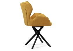 Стул на металлокаркасе Карлайл крутящийся горчичный / черный