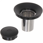 Чайник заварочный стеклянный 1000мл «Хай-Тек» с металлическим ситом и пластиковой крышкой Селфи