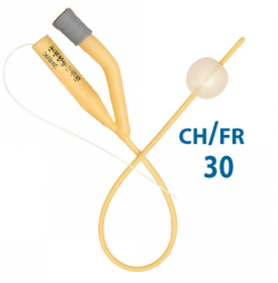 Катетер Фолея латексный с силиконовым покрытием двухходовой MEDEREN